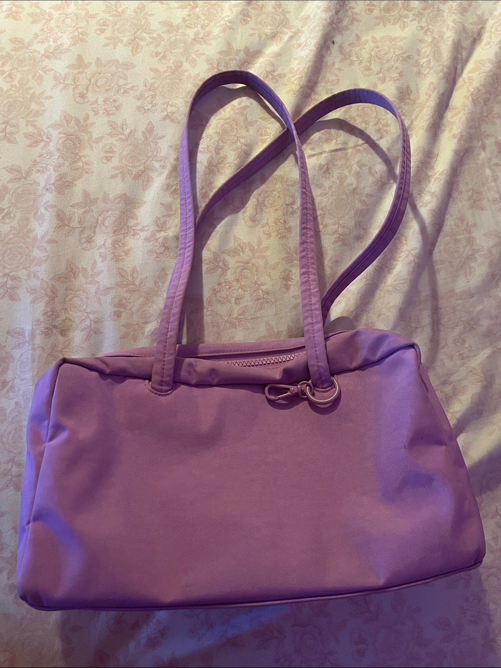 Light purple Baggu shoulder bowlers bag